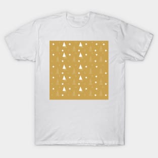 Christmas gold white minimal tree elegant T-Shirt